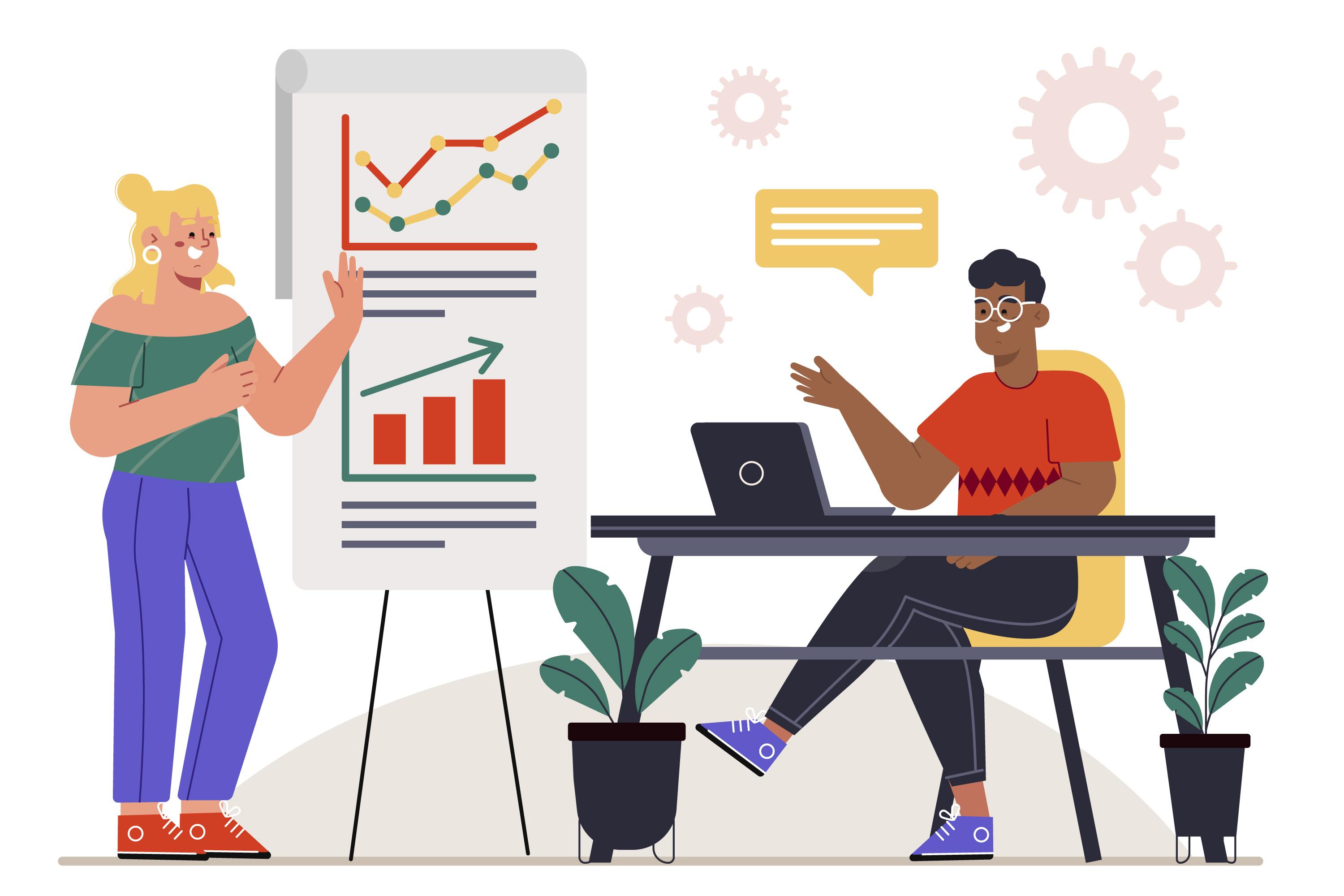 Work projects illustration